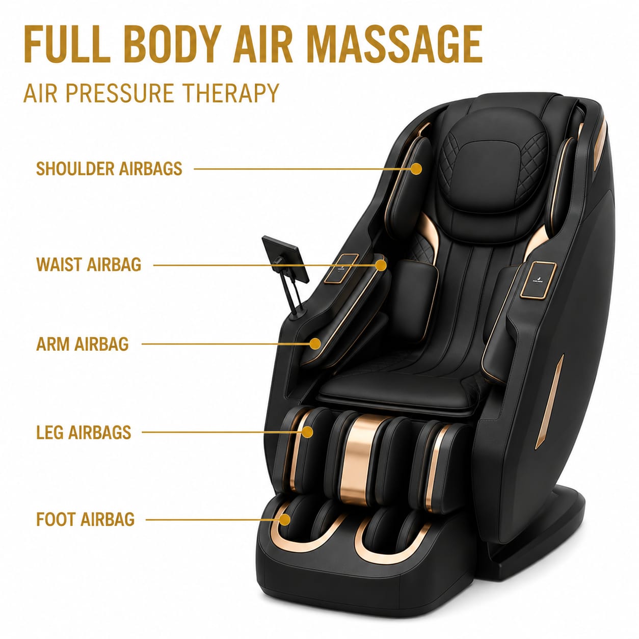 Full-body air pressure massage system